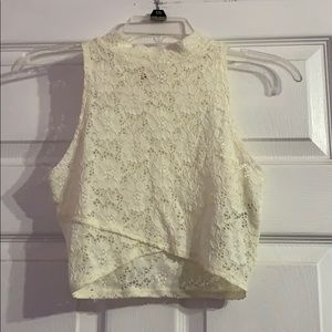 White crop top